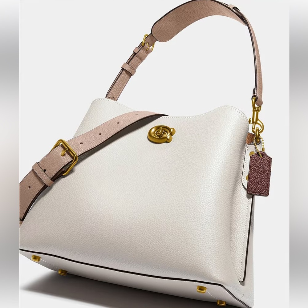 COACH Willow Bucket Colorblock Leather Shoulder Bag NWT